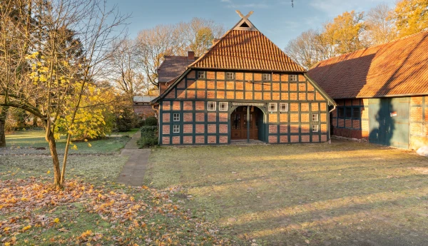 Der historische Hof der KiwiLodge in Mulmshorn
